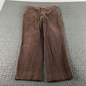 Peter Millar Corduroy Pants Men's 35x28 Brown Straight Leg Chino‎ Flat Front